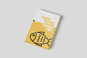 Digest Size Book Dust Cover Mockups