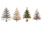 Watercolor Boho Christmas Trees, an Illustration by Designworld (Thumbnail 4 of 5)