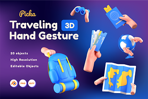 Traveling Hand Gesture 3D