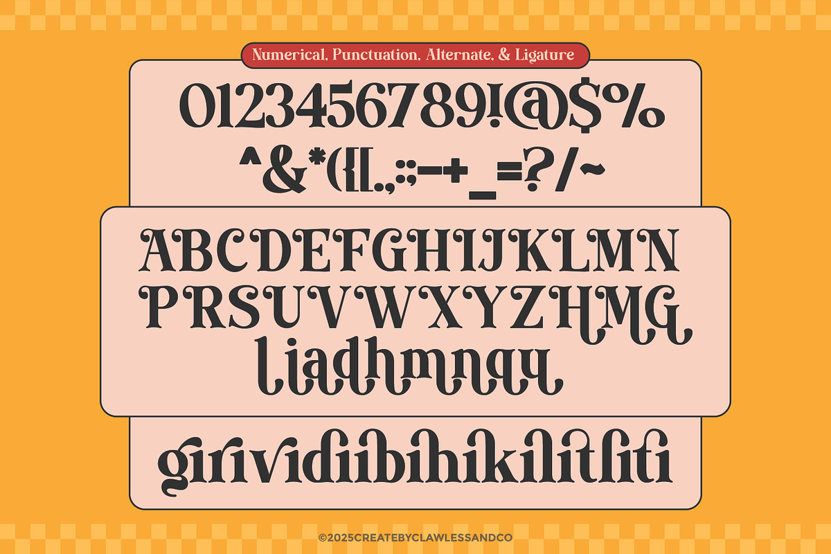 Hugion - Retro Vintage Font, a Font by Flawless And Co (Photo 10 of 10)
