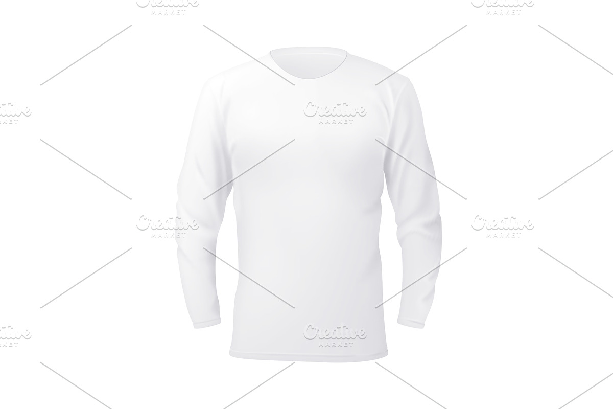 Vector long sleeve shirt, an Illustration by Serebrennikov