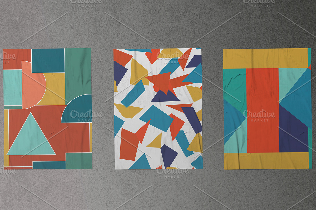 Color geometric seamless pattern set, a Pattern Graphic by ExpressShop (Photo 5 of 7)