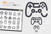 Game Line Icons Set, an Icon by Voysla's Shop (Thumbnail 3 of 4)