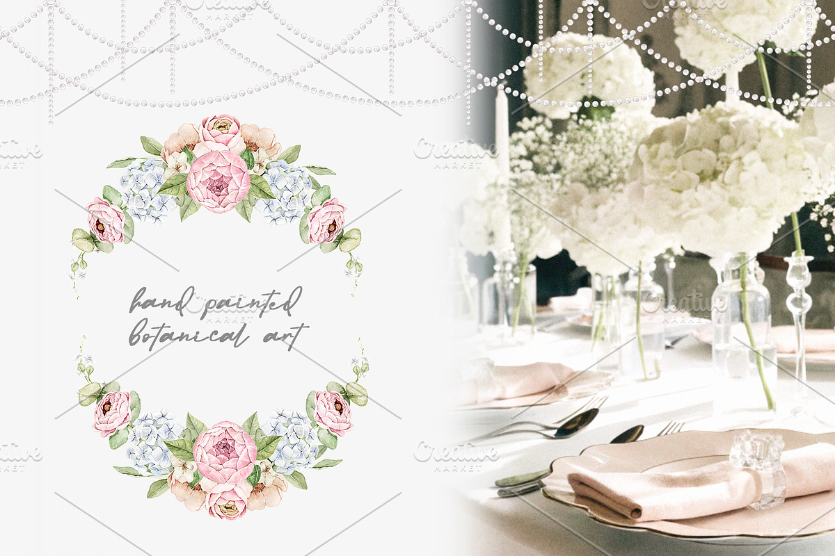 Fleur de Perle Watercolor Clipart, a Decorative Illustration by Eves_Aquadreams (Photo 10 of 12)