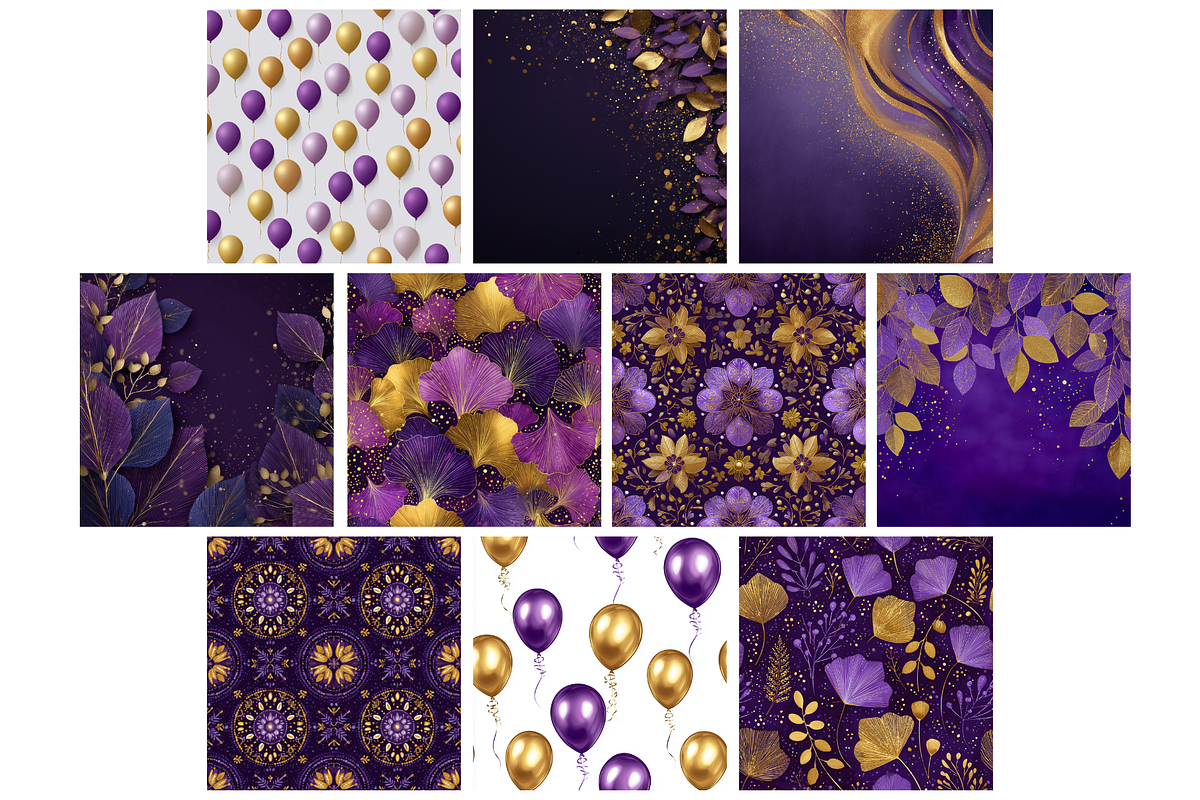 Luxury New Year's Eve Backgrounds, a Background Graphic by NadiaTheronArt (Photo 3 of 5)