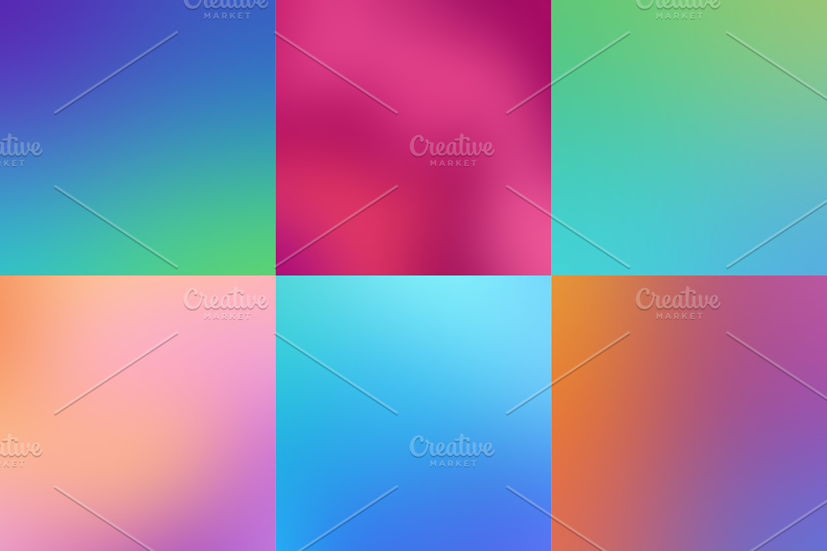 55 Blurred gradient backgrounds, a Texture Graphic by karetniy (Photo 7 of 10)