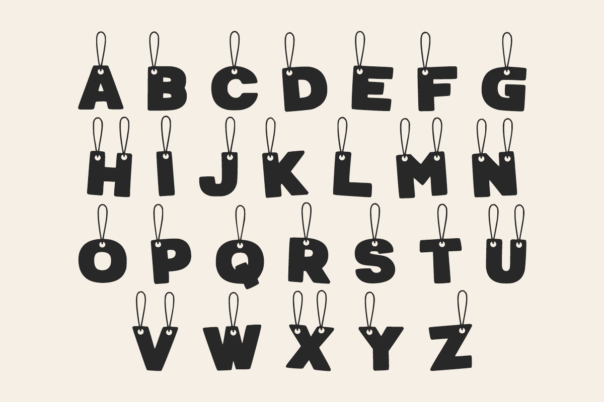 Hangtag Cutes – Cute Tag Decorative, a Font by Fourteen Letter (Photo 5 of 5)