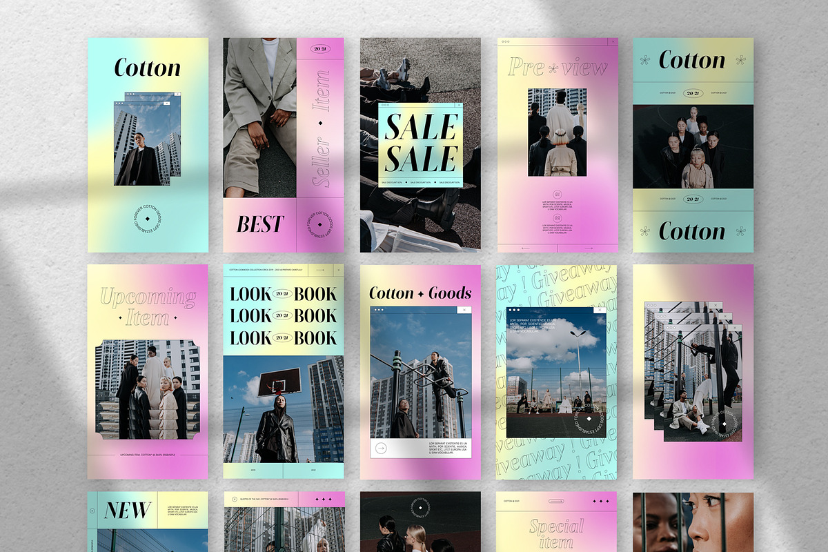 Cotton - Modern & Trendy Social Kit, a Social Media Template by Creative Zeune (Photo 3 of 4)