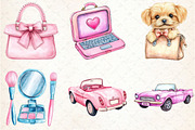Watercolor Barbie Clipart, an Illustration by Rose Art (Thumbnail 4 of 4)