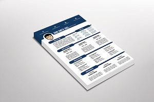 Oval Resume Template