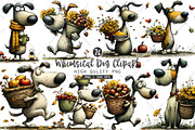 Whimsical Dog Clipart Bundle, a Seasonal Illustration by OK Design (Thumbnail 1 of 6)
