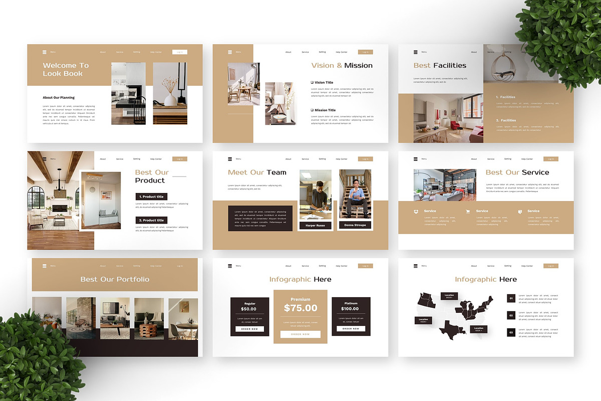 Look Book - Furniture Powerpoint preview 5