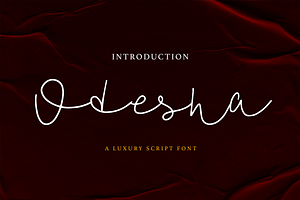 My Odesha Script Font