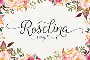 Roselina Script, a Script Font by Seniors (Thumbnail 1 of 6)