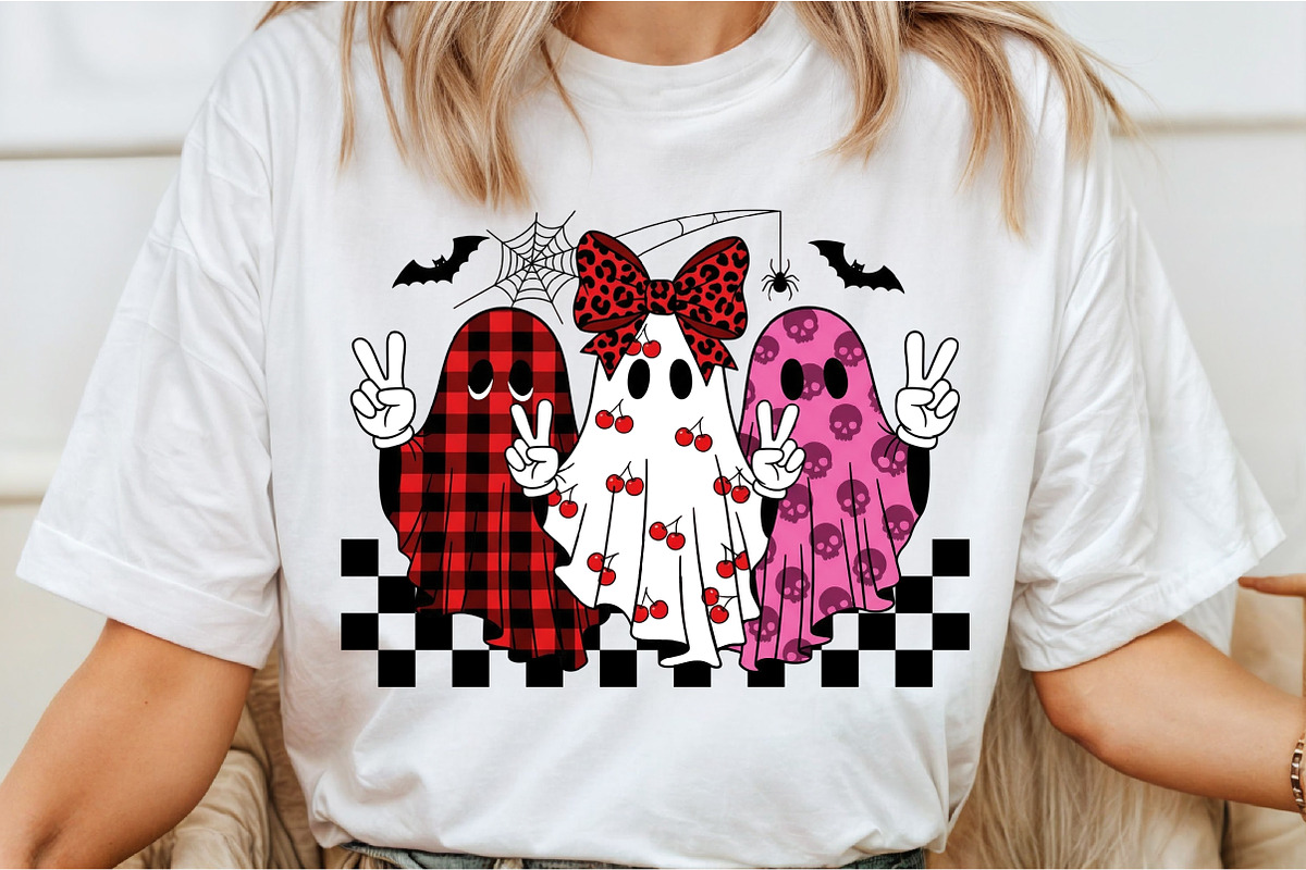 Retro Halloween Ghost PNG, an Illustration by Libby Wishes (Photo 6 of 6)