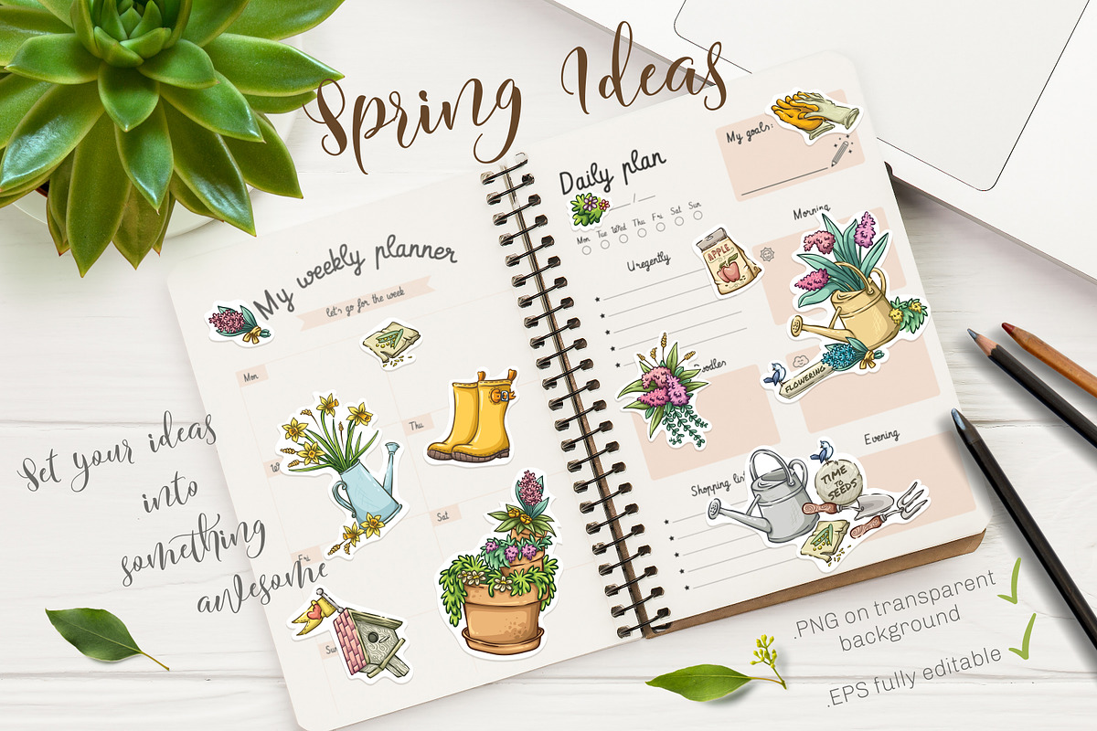 Gardening Stuff Illustrations Set, a Healthcare Illustration by Dreaming_Lucy (Photo 3 of 8)