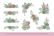 Tropical floral set | 105 elements!, an Object Illustration by bariskina (Thumbnail 7 of 14)