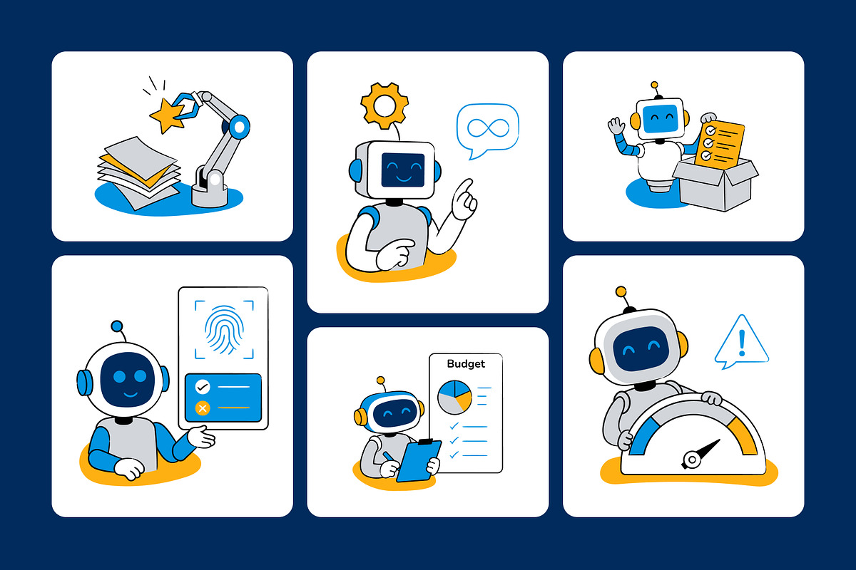 99 AI Flat Illustrations, a Technology Illustration by Vectors Market (Photo 8 of 11)