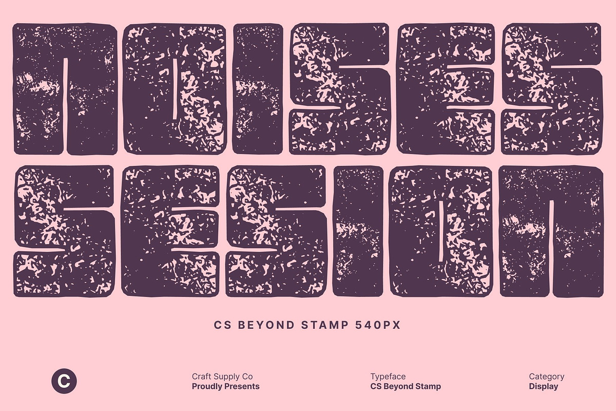 CS Beyond Stamp, a Sans Serif Font by Craft Supply Co. (Photo 6 of 8)