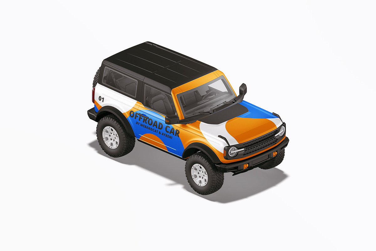 SUV Car Mockup, an Advertising Mockup by WebAndCat (Photo 11 of 14)