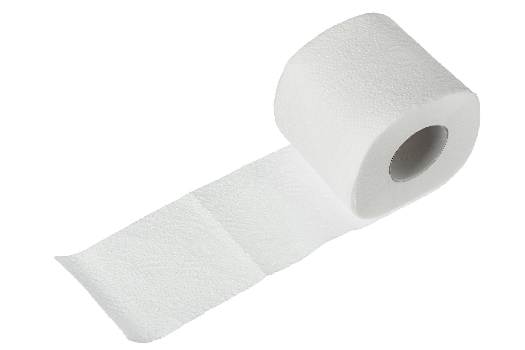 Roll of toilet paper or tissue featuring toilet, paper, and roll