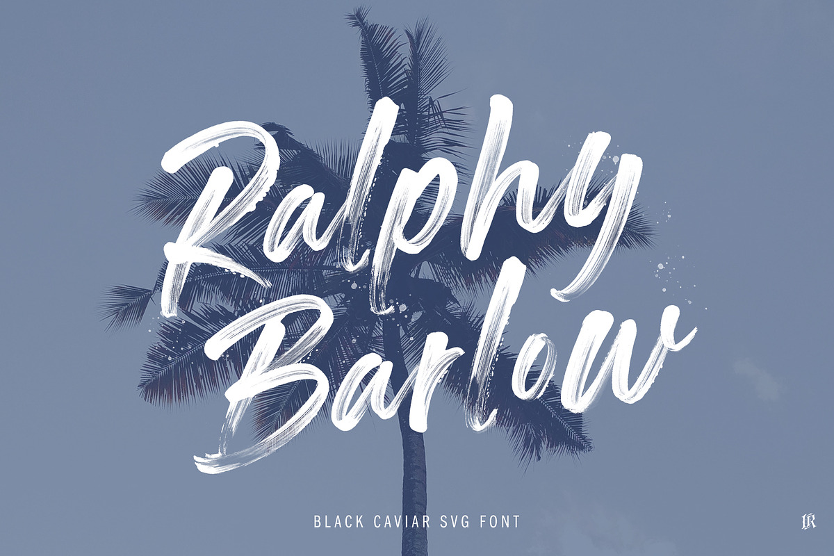 Black Caviar SVG Font preview 4