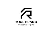 LETTER R ABSTRACT LOGO-CONSTRUCTIONS, a Templates & Theme by Dorst Branding (Thumbnail 2 of 3)