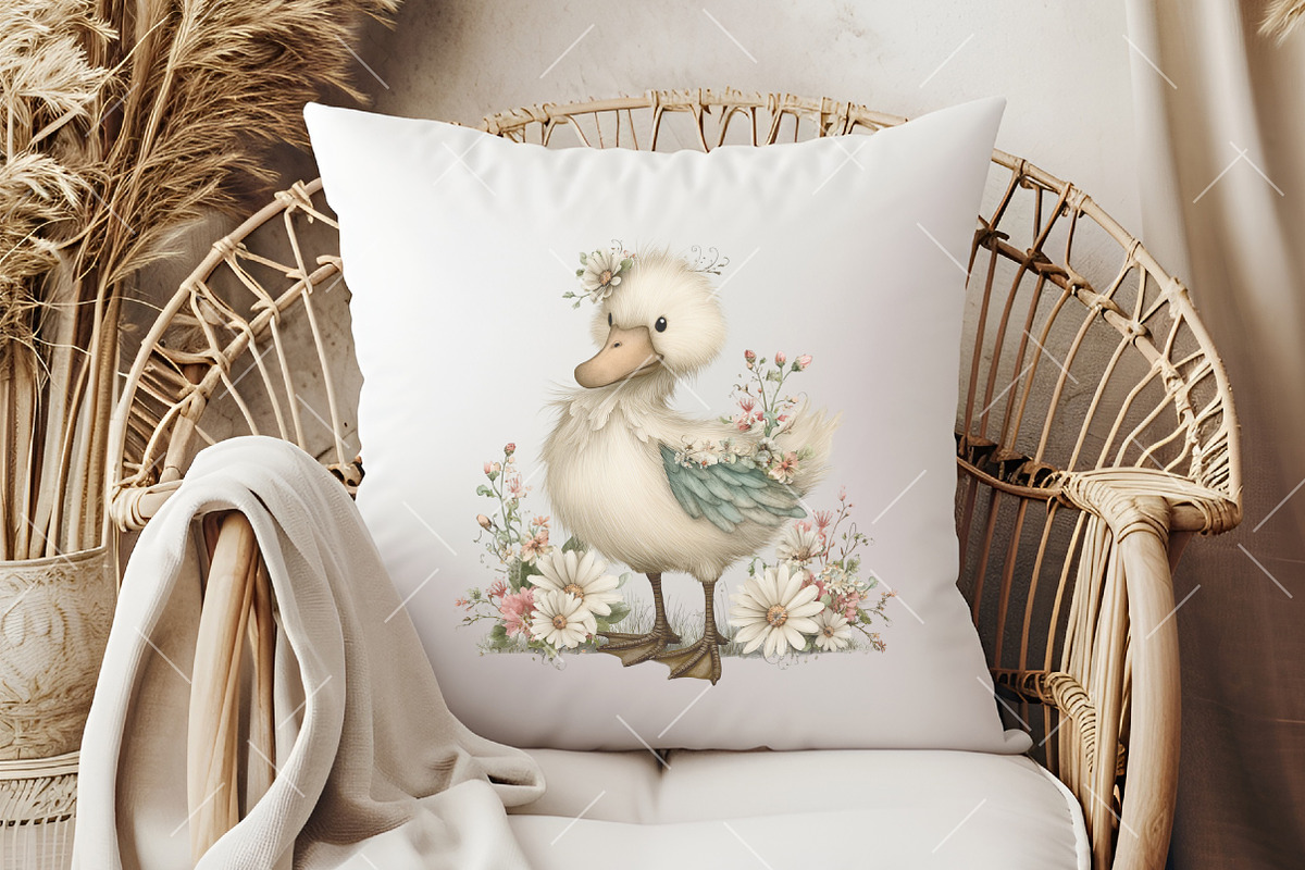 Whimsical Spring Goose Clipart, an Illustration by OK Design (Photo 6 of 6)