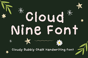 Cloud Nine: Handwritten Chalk Font