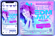 EDM MIX Fest Web Templates, a Social Media Template by regalDRAW (Thumbnail 1 of 2)