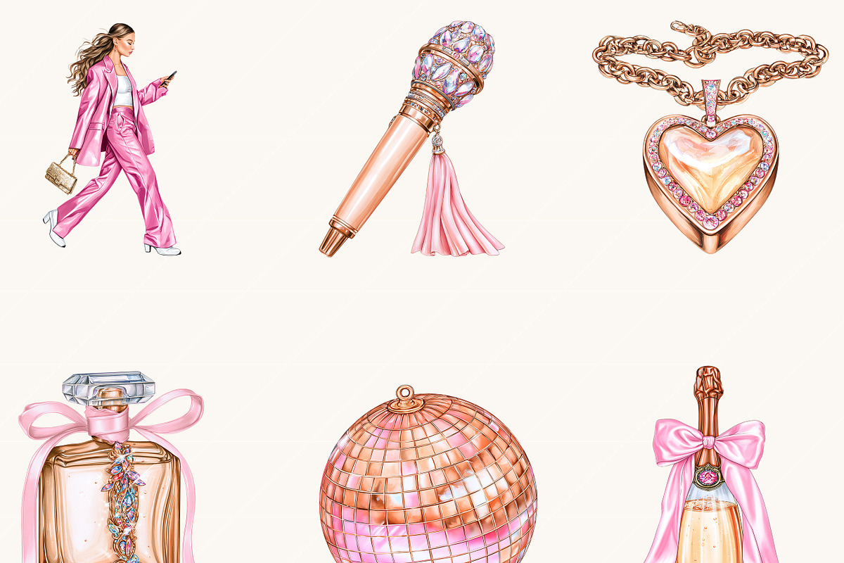 Girls Night Out Clipart Bundle, a Person Illustration by BusyDaydesign (Photo 6 of 9)
