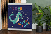 Dino in cosmos patterns, a Pattern Graphic by Michiru13 (Thumbnail 19 of 23)
