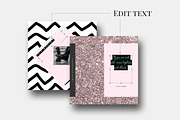 Instagram Pack - GOLD-ROSE GOLD-PINK, a Social Media Template by CreativeFolks (Thumbnail 4 of 5)