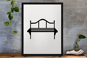 Bench Silhouette SVG, an Object Illustration by newminddesign (Thumbnail 3 of 3)