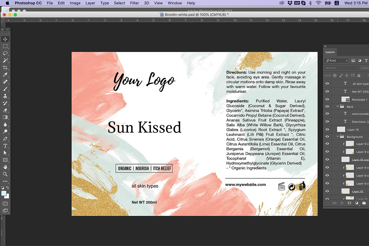 Feminine Label Template ID63, a Stationery Template by AIW SOLUTIONS