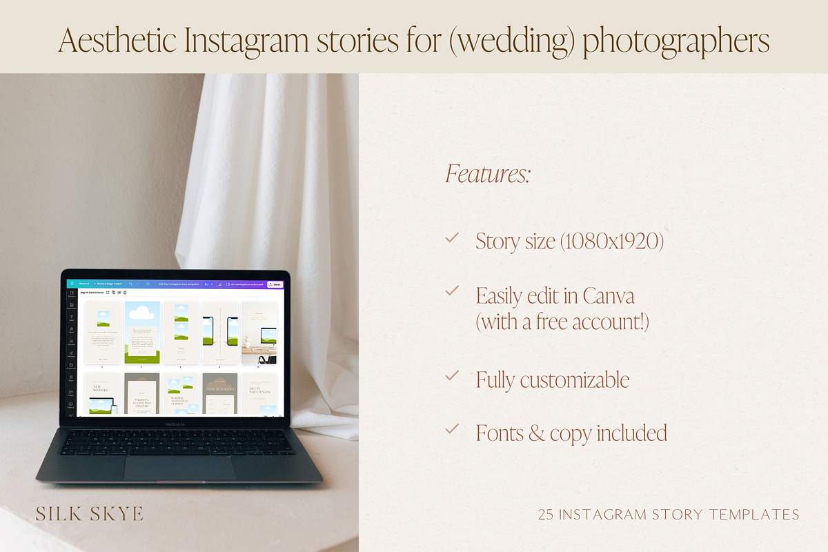 Aesthetic Instagram Story Templates, a Social Media Template by Wonderlik Webdesign (Photo 6 of 10)