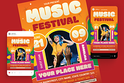 Music Festival Flyer Set, a Flyer Template by Annora Studio (Thumbnail 4 of 6)