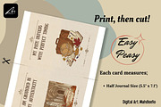 Dark Academia Affirmation Cards Zine, a Card Template by Digital Art Mahdiseño (Thumbnail 5 of 11)