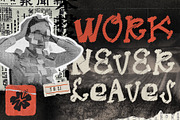 Desire Press - Zine Display Font, a Handwritten Font by Sloulyfe (Thumbnail 5 of 9)
