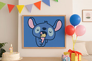 Monsters Cute Clipart Set, an Animal Illustration by Palau (Thumbnail 5 of 10)