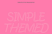 CS Bowie Dashed, a Script Font by Craft Supply Co. (Thumbnail 4 of 8)
