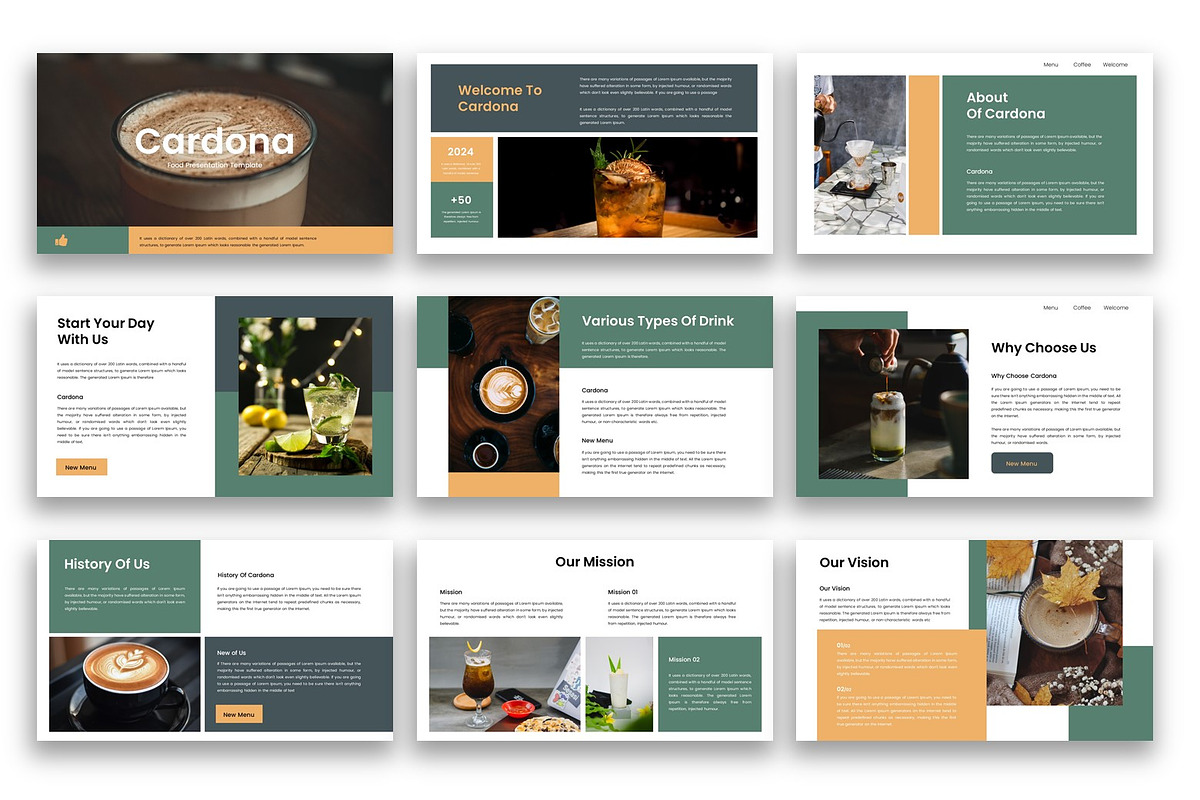 Cardona – Food  Google Slide, a Presentation Template by kreatifreya (Photo 2 of 5)
