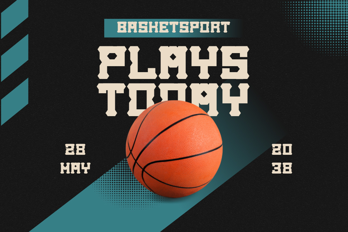 Mevhaizok - Modern Sports Font, a Sans Serif Font by Dhabee (Photo 7 of 8)