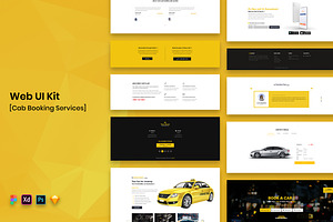 Cab Booking Web UI Kit