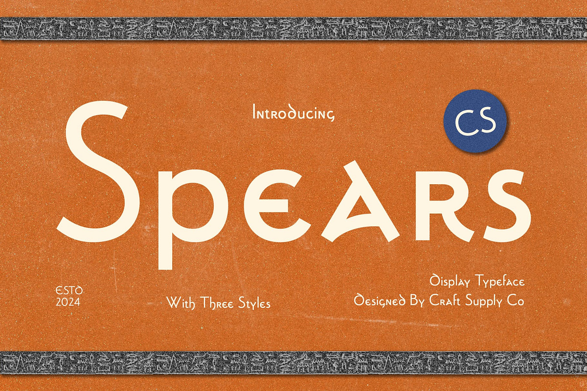 CS Spears – Uncial Font, a Sans Serif Font by Craft Supply Co. (Photo 1 of 8)