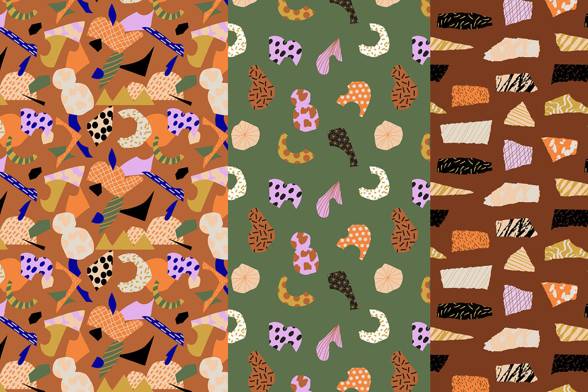 COLLAGE: patterns & cutout elements, an Object Graphic by Lena Nikolaeva (Photo 14 of 15)