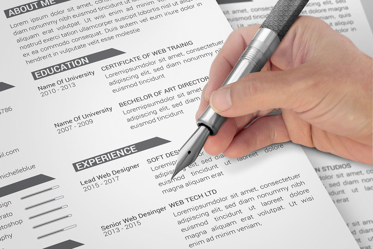Clean Resume/CV, a Resume Template by designvillage (Photo 2 of 12)