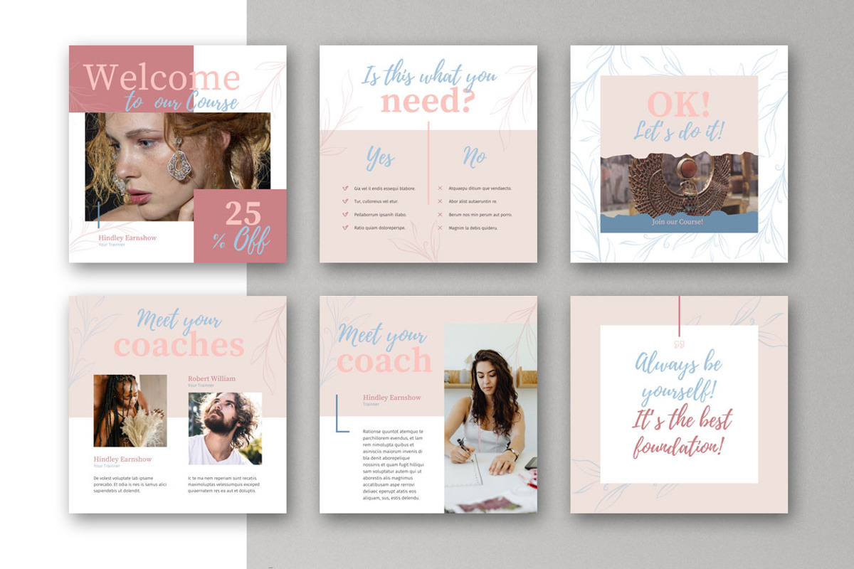 CANVA Instagram for Course Creators, a Social Media Template by Sabin (Photo 2 of 6)