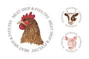Ultimate meat set. Meat market, a Food Illustration by handsketched (Thumbnail 16 of 17)