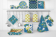Vintage Blues Floral Patterns, a Pattern Graphic by Wild Twig Co (Thumbnail 5 of 10)